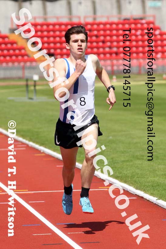 1500 metres, 2021 Northumberland, Durham and Cleveland Schools. Photo: David T. Hewitson/Sports for All Pics